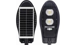 Gatvės šviestuvas su saulės baterija 100W