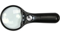 Lens magnificator 3.5X/45X with illumination