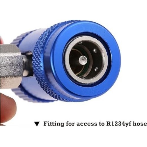 AC R1234yf quick coupler 1/4'' male port high/low 2pcs
