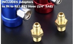 AC R1234yf quick coupler 1/4'' male port high/low 2pcs