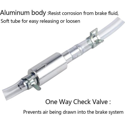 Brake bleeder one-way valve