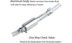Brake bleeder one-way valve