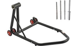 Motociklo stovas vienpusis galiniam ratui 340kg su adapteriais