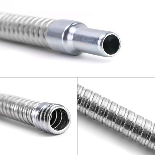 Metal funnel with spout, long hose 370mm