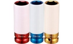 1/2'' Prailgingtų smūginių galvučių rato raktams rinkinys 3vnt.