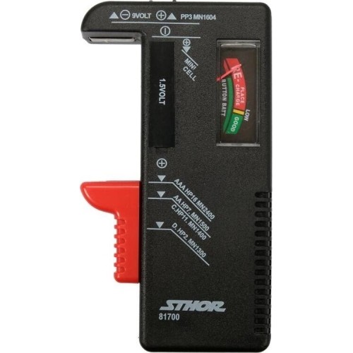 Battery tester 1.5V and 9V