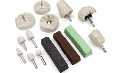Polishing set with paste for hard metals (14pcs)