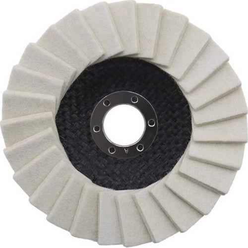 Felt disc for polishing metal 125mm