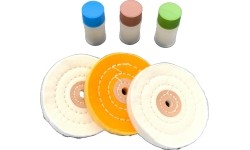 Polishing set with paste for hard metals (6pcs)
