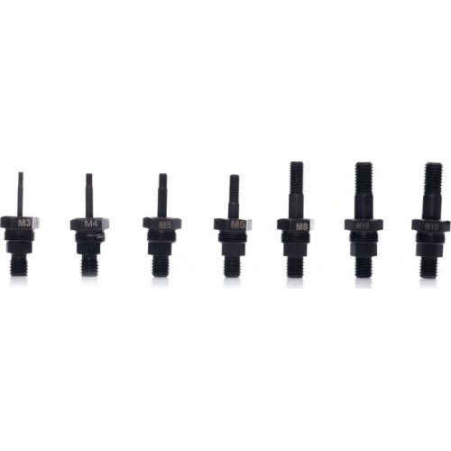 Riveter drill adapter with heads M3-M10 9pcs set