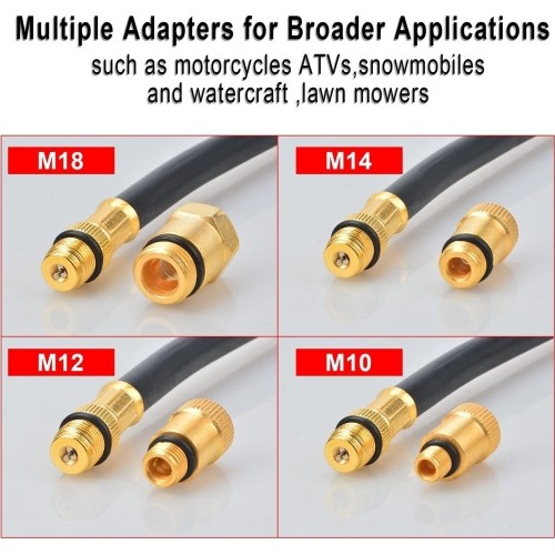 Kompresijos matuoklio benzininiam varikliui rinkinys 8vnt. (skaitmeninis)