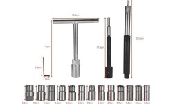 Diesel injector seat cutter set 17pcs