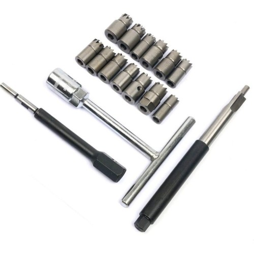 Diesel injector seat cutter set 17pcs