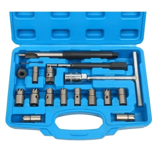 Diesel injector seat cutter set 17pcs