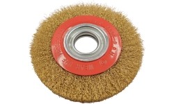 Šepetys vielinis disko tipo, plokščias, garbanotas, 300x32mm