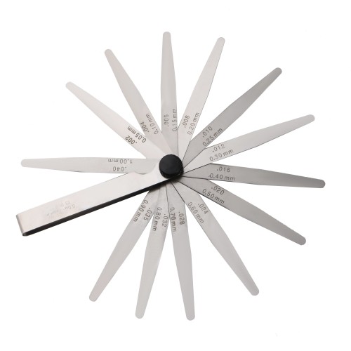 Feeler gauges set 13 leaves 0.05mm-1.0mm
