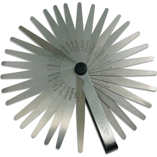 Feeler gauges set 32 leaves 0.03mm-1.0mm