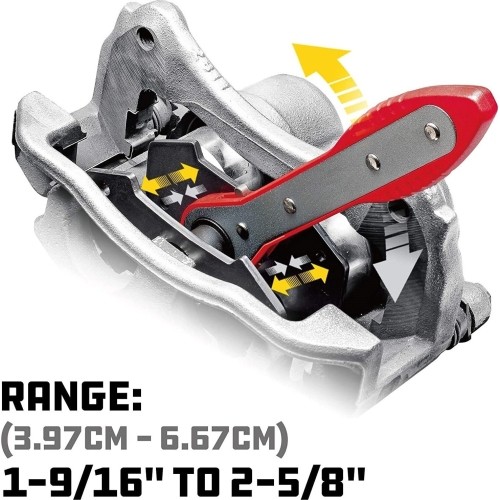 Stabdžių cilindrų suspaudėjas su terkšle