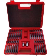 Antgalių rinkinys TORX. TORX SEC. HEX. SPLINE 54vnt.