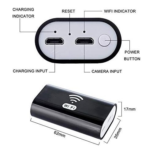 Endoskopas su WI-FI, Ø 8mm, 5m