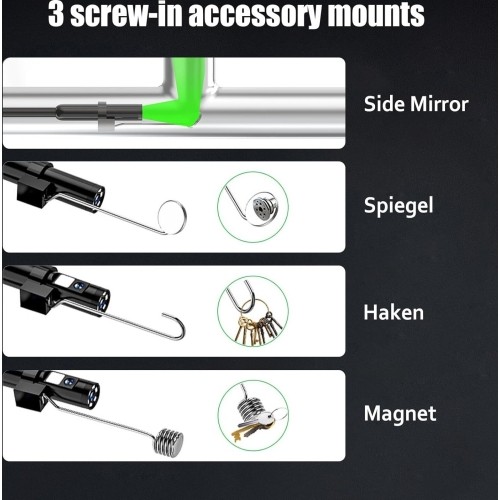 Endoskopas su WI-FI, Ø 8mm, 5m