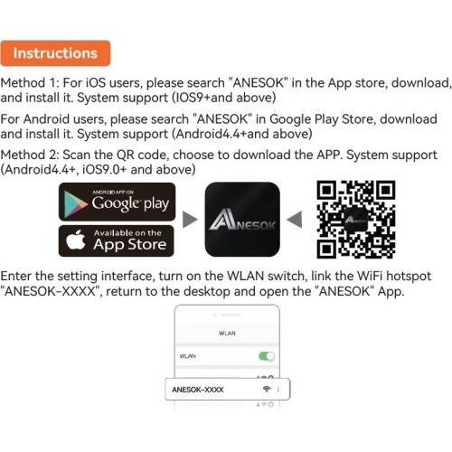 Endoskopas su WI-FI, Ø 8mm, 5m