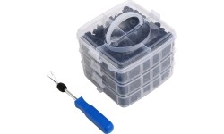 Plastic Push-Type Clip Assortment (620pcs)