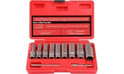 Pažeistų veržlių atsukėjų 3/8'' rinkinys 11vnt. (6-19mm)