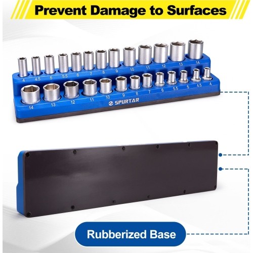 Magnetic tray socket holder Metric set (3pcs)