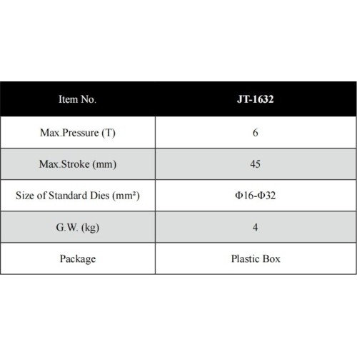 Crimping tool for pipes 16-32mm