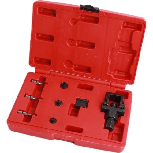 Chain breaker and riveting tool set