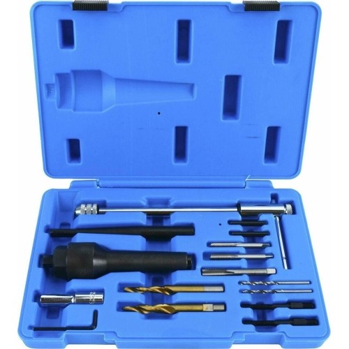 Glow plug removal & drilling set 16pcs