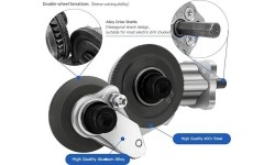 Skardos pjovimo žirklės suktuvui-gręžtuvui