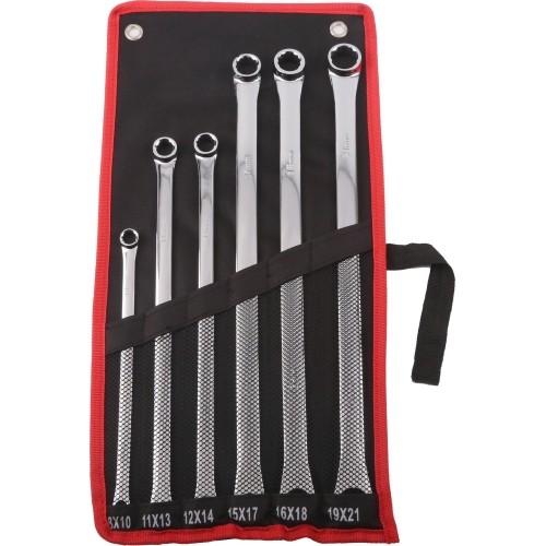 Deep offset double box end wrench set 6pcs (8-21mm)