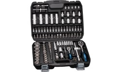 Galvučių rinkinys 1/2" + 1/4" 108vnt. 6-kampės