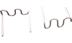 Plastiko suvirinimo kabės banguotos 0.8mm (100vnt)