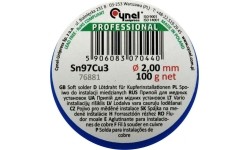 Soft solder wire for copper 2.0mm (Sn97Cu3)