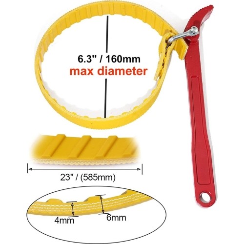 Strap oil filter wrench 12"