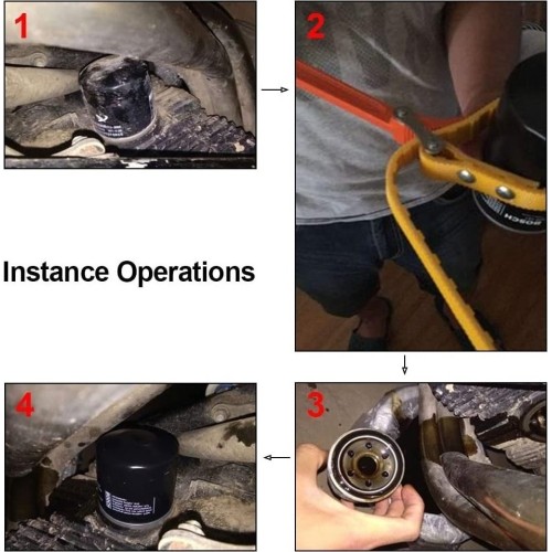 Strap oil filter wrench 12"