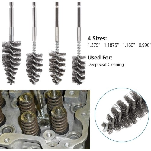 Diesel injector seat brush cleaning kit 17pcs