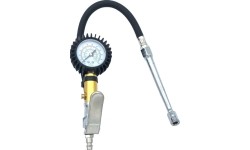 Tire inflating gun with manometer (long nozzle)