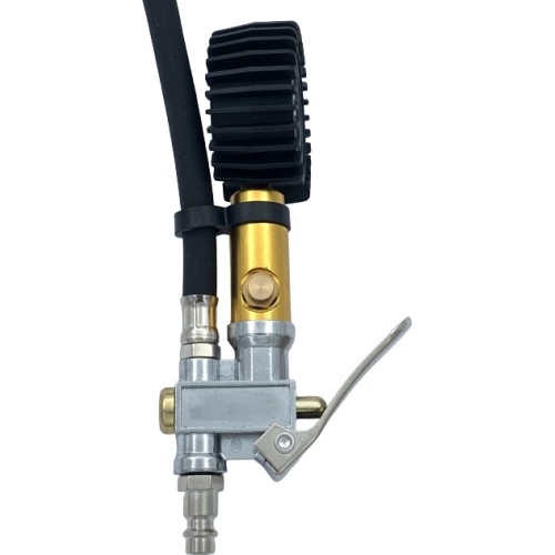 Tire inflating gun with manometer (long nozzle)