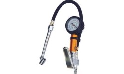 Tire inflating gun with manometer (long nozzle)