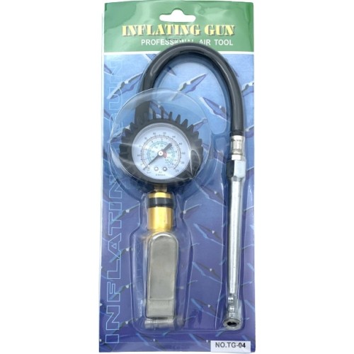 Tire inflating gun with manometer (long nozzle)