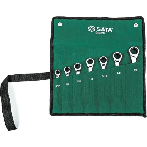 Combination gear wrenches set 7pcs. (5/16"-3/4")