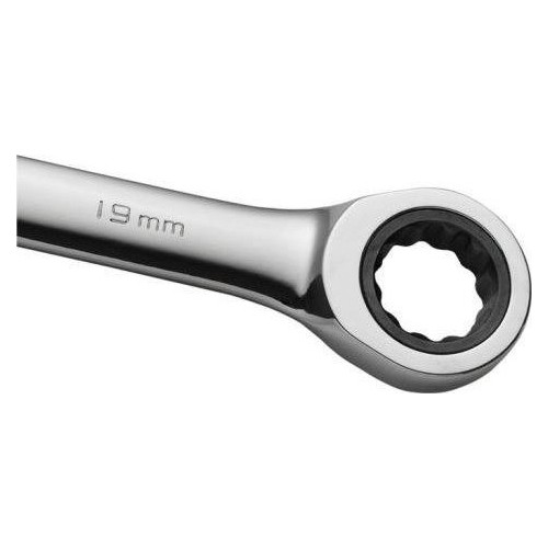 Kombinuotų raktų su terkšle rinkinys 8vnt. (8-19)