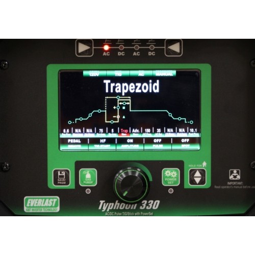 TIG welding machine TYPHOON 330 with accessories