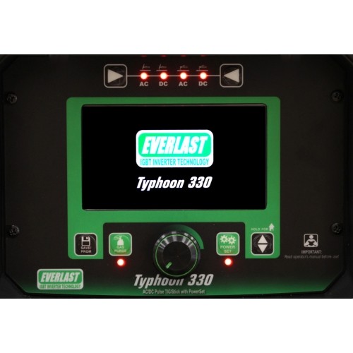 TIG welding machine TYPHOON 330 with accessories