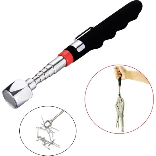 Telescopic magnetic pick up tool