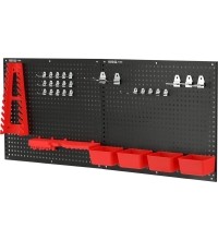 Metal tool board with containers and handles set 34pcs